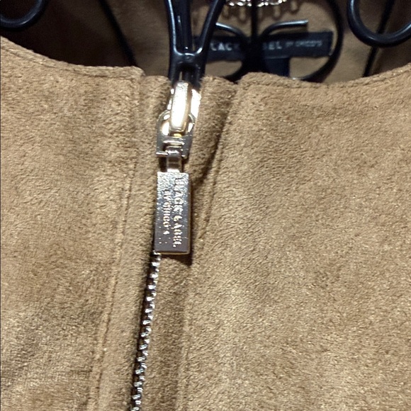 Chic Tan Fringe Suede Like Jacket - Picture 6 of 8